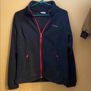 Columbia fleece zip up medium